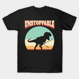 Unstoppable T Rex - Retro Retro Rawrzz T-Shirt